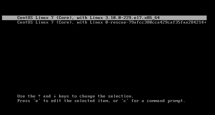 reset root passwd in CentOS 7 linux img 2