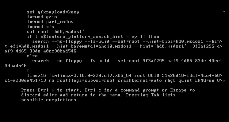 reset root passwd in CentOS 7 linux img 3