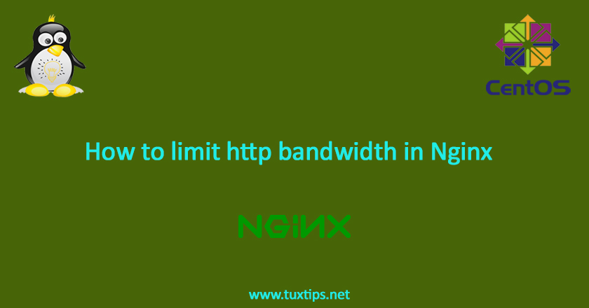 How to limit HTTP bandwidth in Nginx