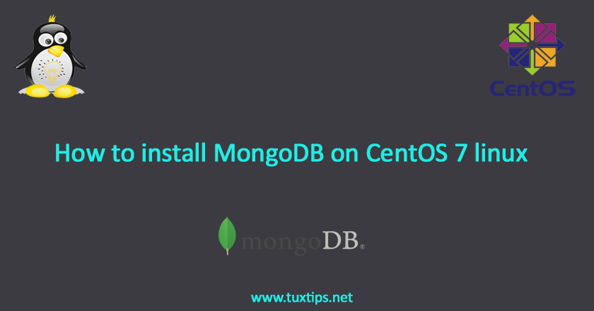 install MongoDB on CentOS 7 linux